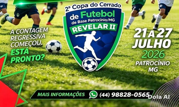 Patrocínio confirma 14 equipes para a 2ª Copa do Cerrado de Futebol de Base em julho