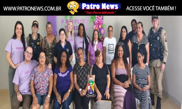 CRAS de Patrocínio intensificam ações do Agosto Lilás contra a violência doméstica